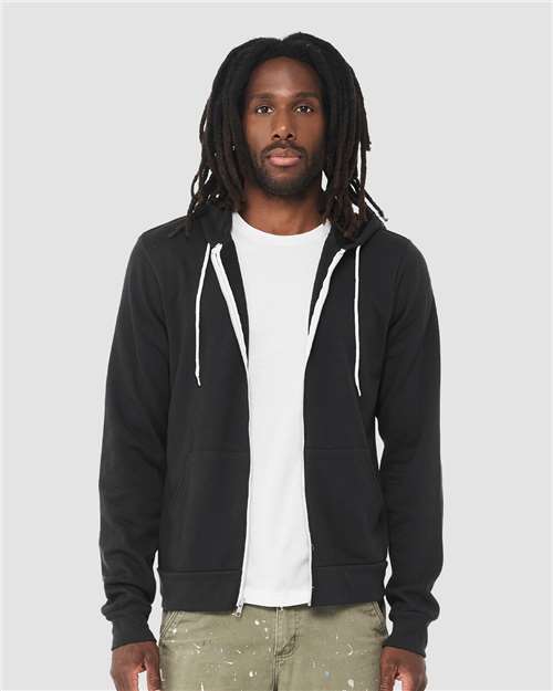 BELLA + CANVAS Unisex Sponge Fleece Full-Zip Hoodie Sweatshirt - BELLA + CANVAS 3739