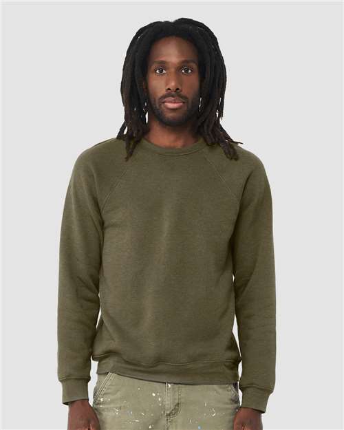 BELLA + CANVAS Unisex Sponge Fleece Raglan Crewneck Sweatshirt - BELLA + CANVAS 3901