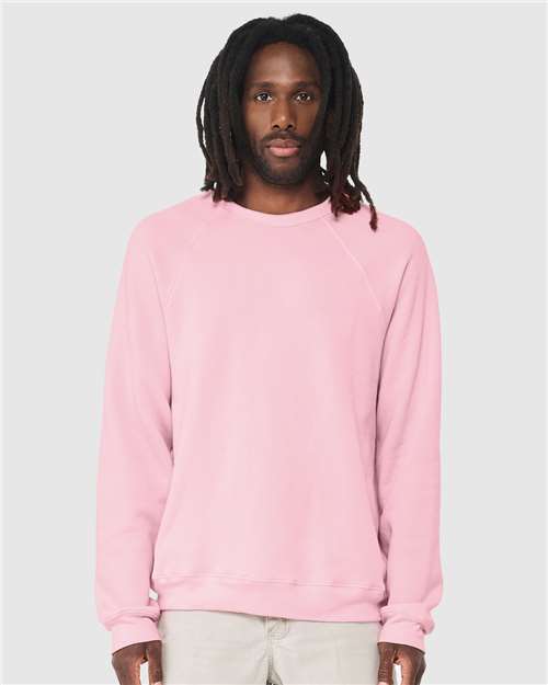 Bella + Canvas 3901 Unisex Sponge Fleece Raglan Crewneck Sweatshirt