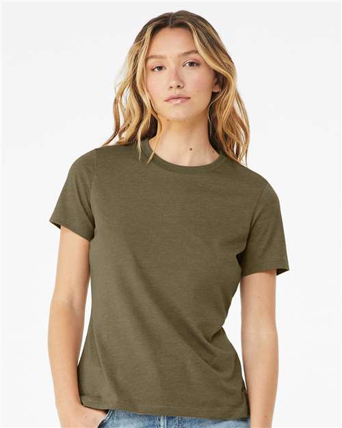 BELLA + CANVAS Women’s Relaxed Fit Heather CVC Tee - BELLA + CANVAS 6400CVC