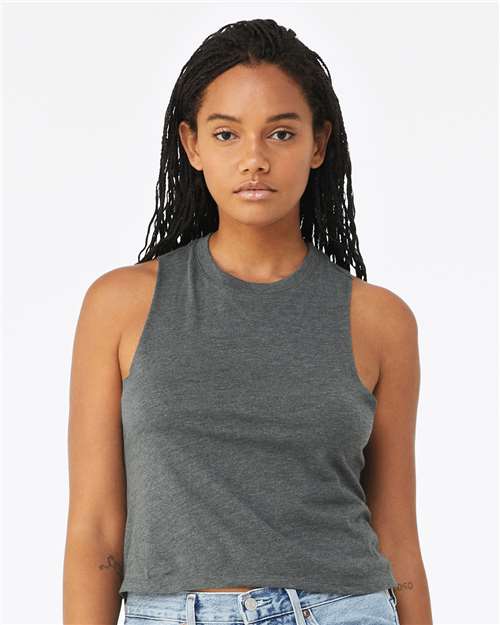 BELLA + CANVAS Women's Racerback Crop Tank - BELLA + CANVAS 6682