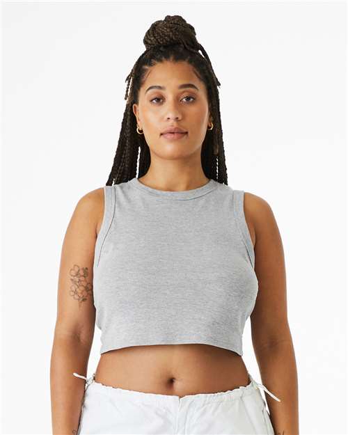 Bella + Canvas 1013 Women's Micro Rib Muscle Crop Tank