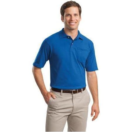 SpotShield™ 5.6-Ounce Jersey Knit Sport Shirt with Pocket