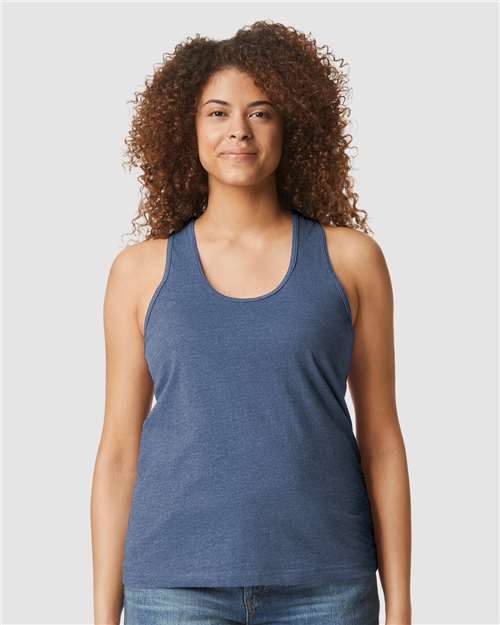 Gildan 64220LCVC Women's Softstyle CVC Racerback Tank Top