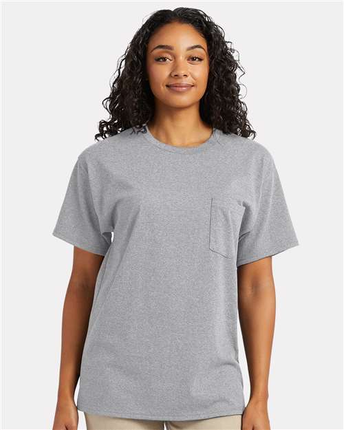 Hanes 5290P Essential-T Pocket T-Shirt