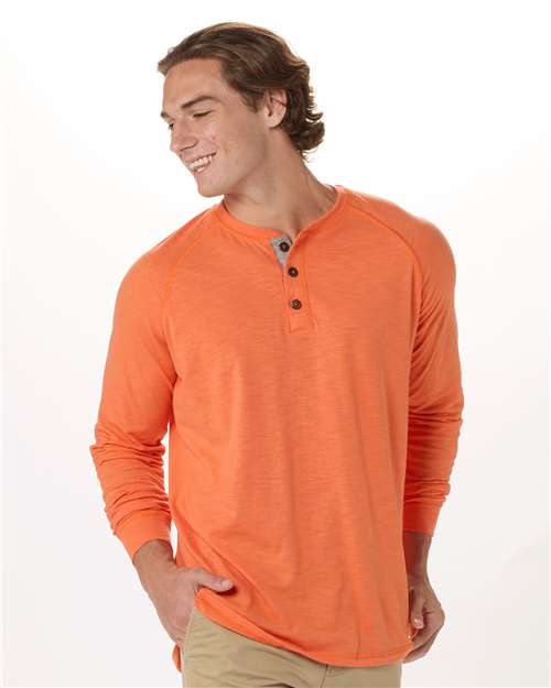 Boxercraft Unisex Henley Long Sleeve T-Shirt - Boxercraft BM3101