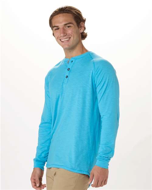Boxercraft Unisex Henley Long Sleeve T-Shirt - Boxercraft BM3101