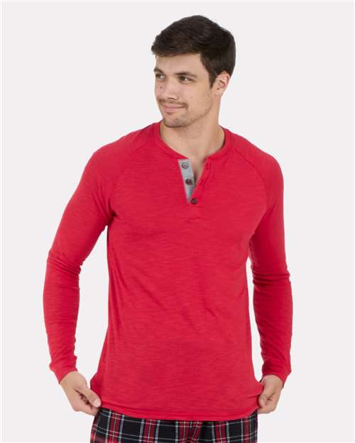 Boxercraft Unisex Henley Long Sleeve T-Shirt - Boxercraft BM3101