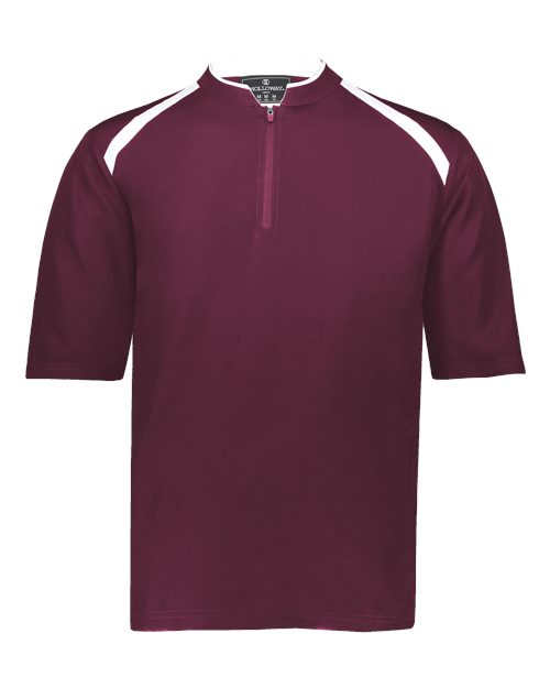 Holloway Men's Clubhouse Short Sleeve Quarter-Zip Pullover - Holloway 229581
