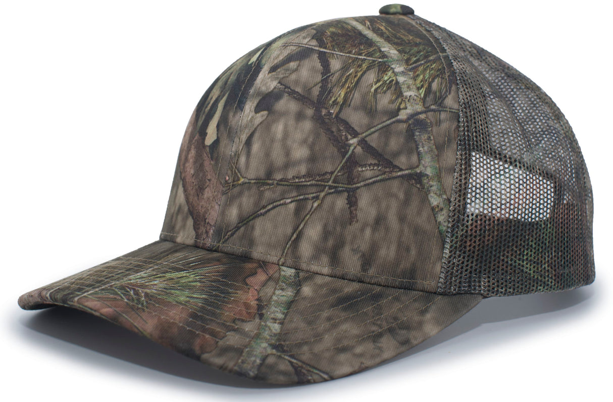 Pacific Headwear Camo Snapback Trucker Cap 108C