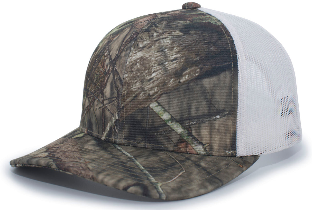 Pacific Headwear Camo Snapback Trucker Cap 108C