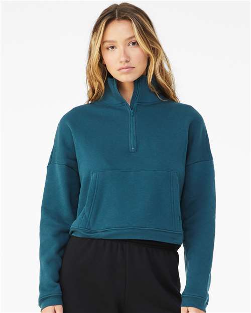 Bella + Canvas 3953 Women’s Sponge Fleece Half Zip Pullover