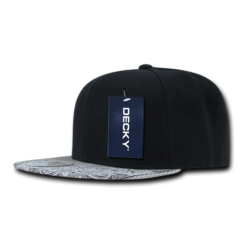 Decky 6 Panel High Profile Structured Bandanna Bill Snapback | Decky 1093