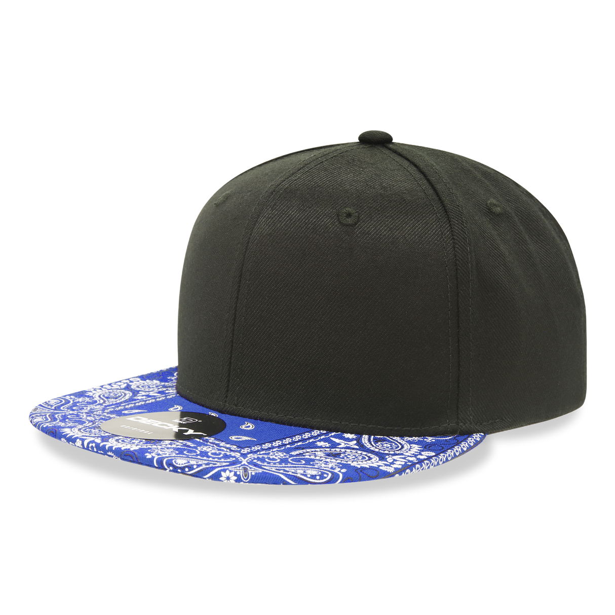 Decky 6 Panel High Profile Structured Bandanna Bill Snapback | Decky 1093