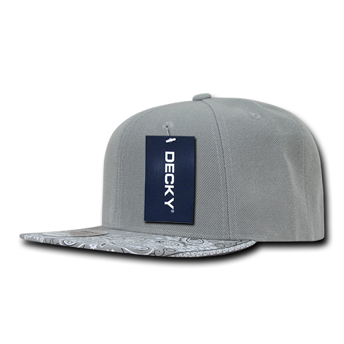 Decky 6 Panel High Profile Structured Bandanna Bill Snapback | Decky 1093