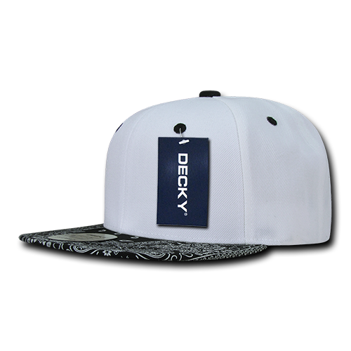 Decky 6 Panel High Profile Structured Bandanna Bill Snapback | Decky 1093