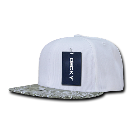 Decky 6 Panel High Profile Structured Bandanna Bill Snapback | Decky 1093