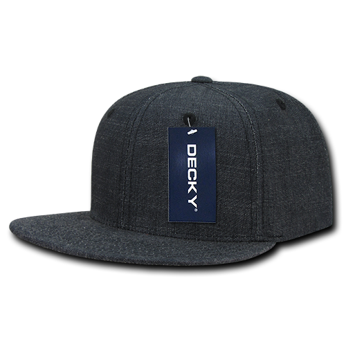 Decky 6 Panel High Profile Structured Denim Snapback | Decky 1094