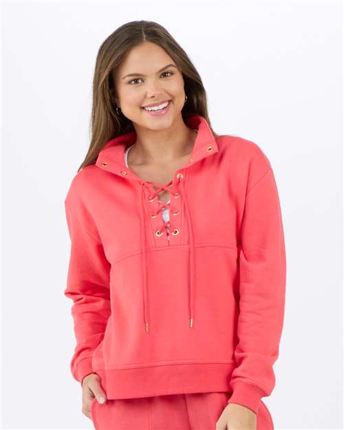 Boxercraft Women's Lace Up Pullover - Boxercraft BW5401