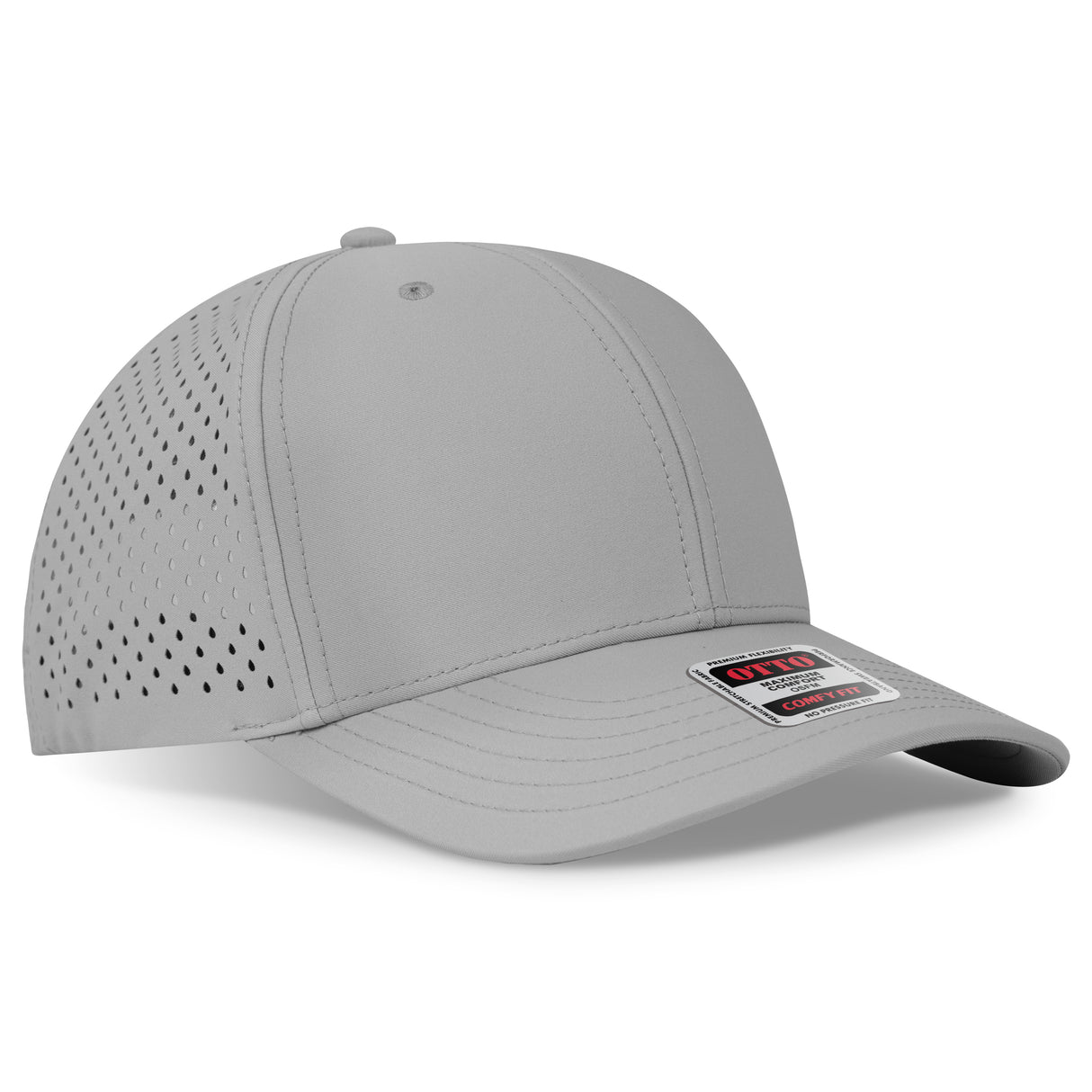 OTTO CAP® OTTO COMFY FIT® 6 Panel Mid Profile Perforated Baseball Cap OTTO 110-1