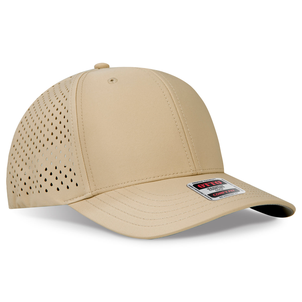 OTTO CAP® OTTO COMFY FIT® 6 Panel Mid Profile Perforated Baseball Cap OTTO 110-1