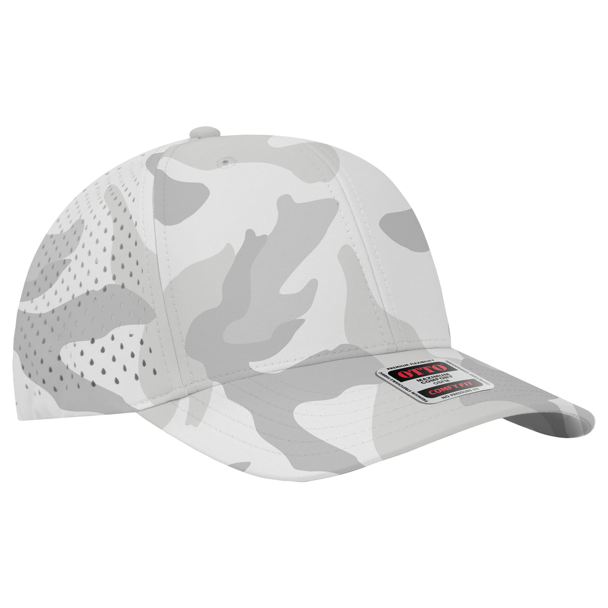 OTTO CAP® OTTO COMFY FIT® 6 Panel Mid Profile Perforated Baseball Cap OTTO 110-1