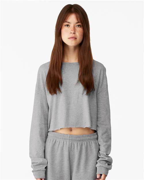 Bella + Canvas 6501 Women's FWD Fashion Crop Long Sleeve Tee