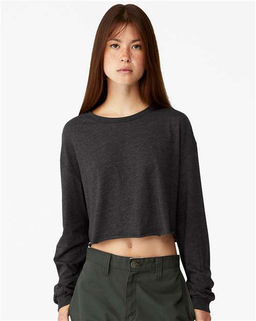 Bella + Canvas 6501 Women's FWD Fashion Crop Long Sleeve Tee