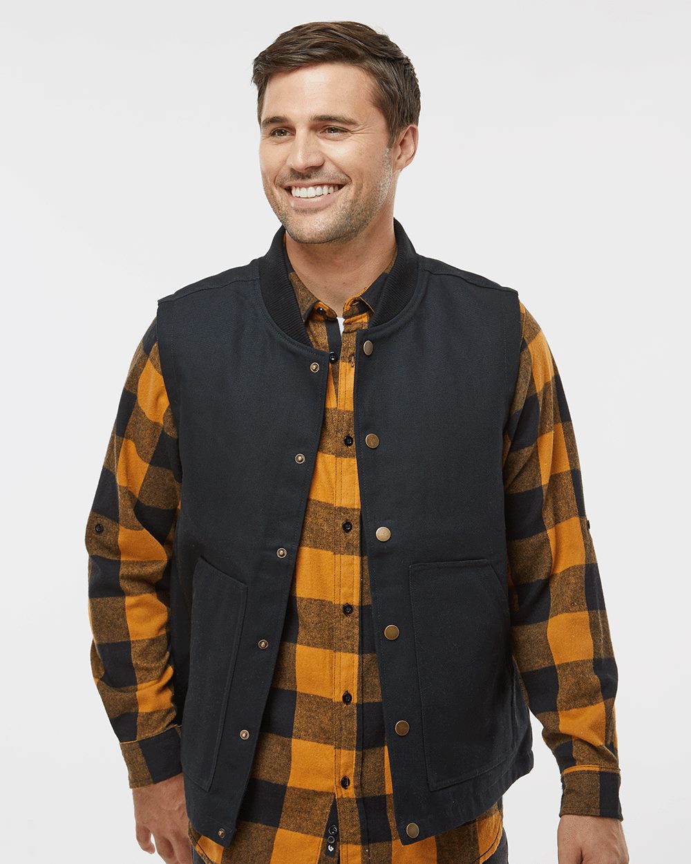Independent Trading Co. Men's Insulated Canvas Workwear Vest - Independent Trading Co. EXP560V