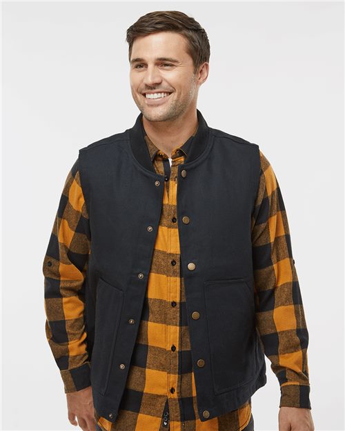 Independent Trading Co. Men's Insulated Canvas Workwear Vest - Independent Trading Co. EXP560V
