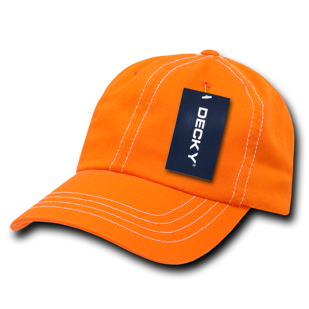 Decky 6 Panel Low Profile Relaxed Contra-Stitch Dad Hat | Decky 111