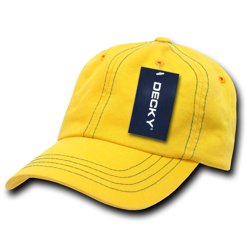 Decky 6 Panel Low Profile Relaxed Contra-Stitch Dad Hat | Decky 111