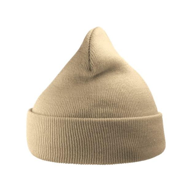 Atlantis Headwear Sustainable 12" Knit Beanie - Atlantis Headwear WIND Atlantis Headwear Beige One Size