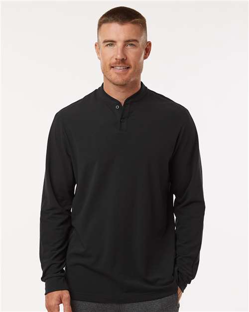 Adidas Men's Henley Long Sleeve T-Shirt - Adidas A597