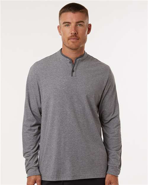 Adidas Men's Henley Long Sleeve T-Shirt - Adidas A597