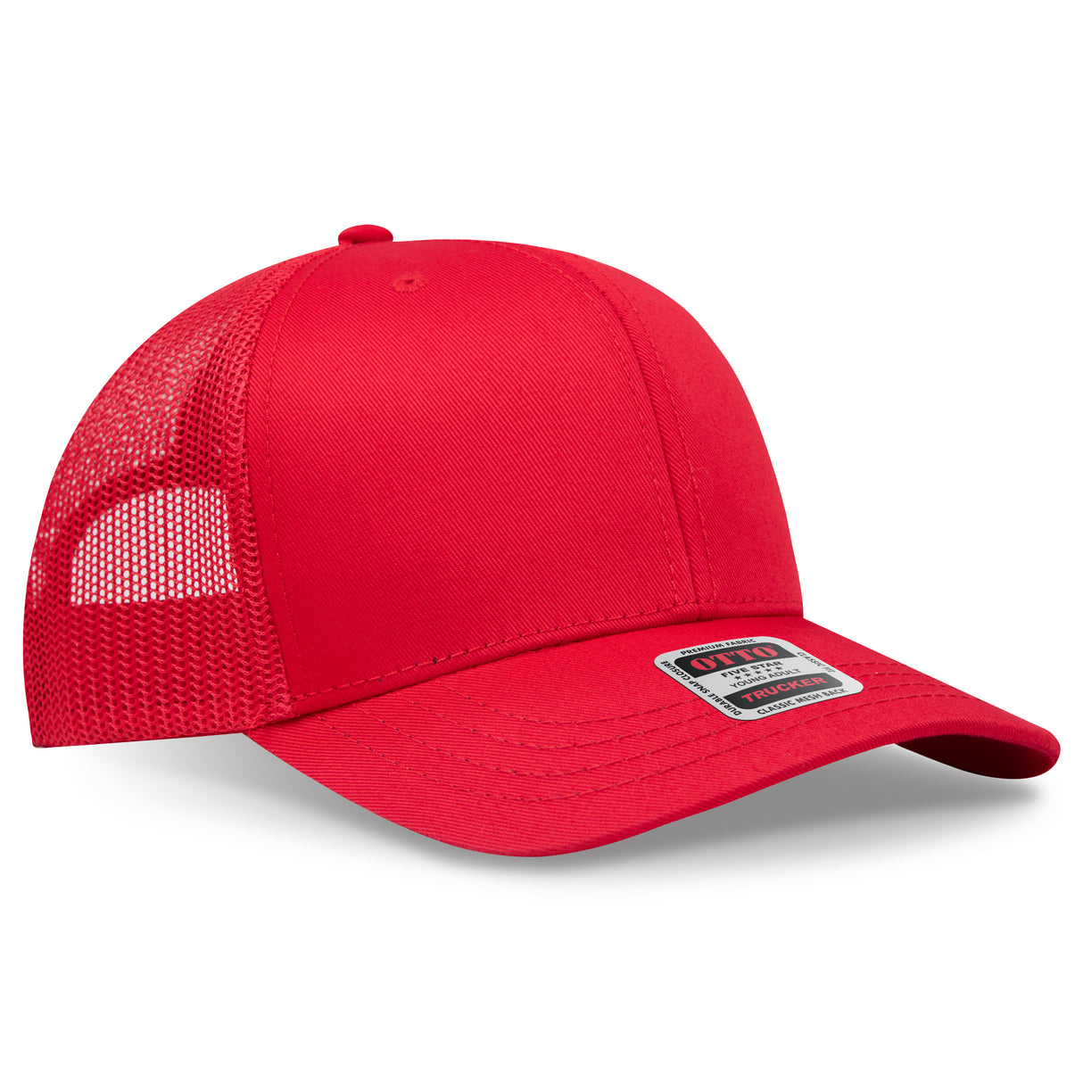 OTTO CAP® 6 Panel Mid Profile Mesh Back Trucker Hat OTTO 112-1