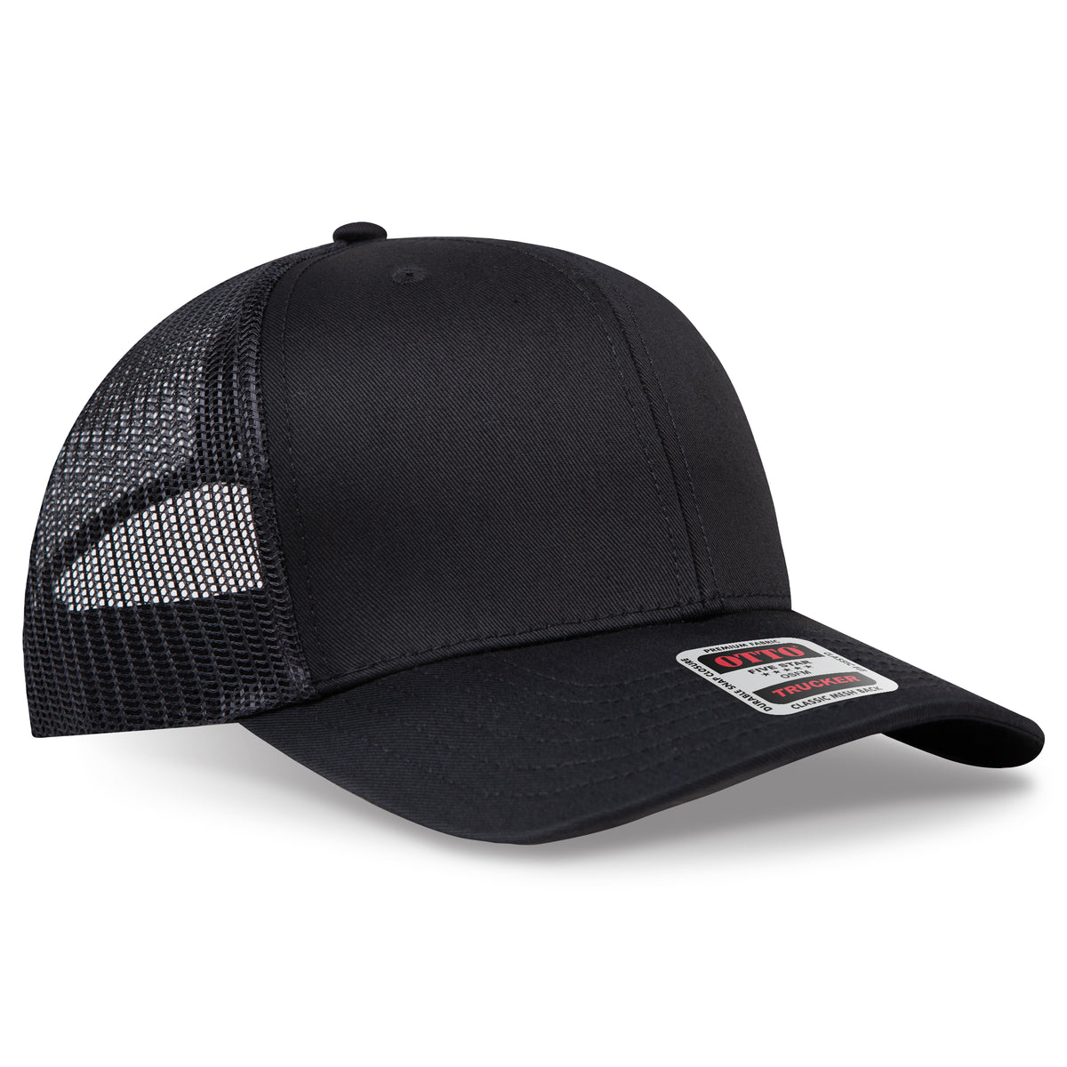 OTTO CAP® 6 Panel Mid Profile Mesh Back Trucker Hat OTTO 112-1