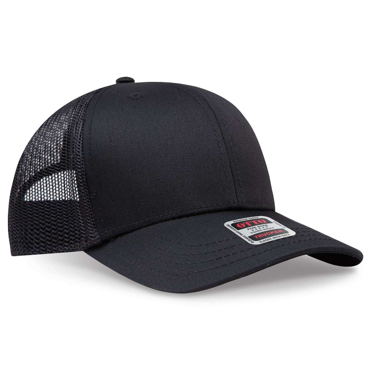 OTTO CAP® 6 Panel Mid Profile Mesh Back Trucker Hat OTTO 112-1
