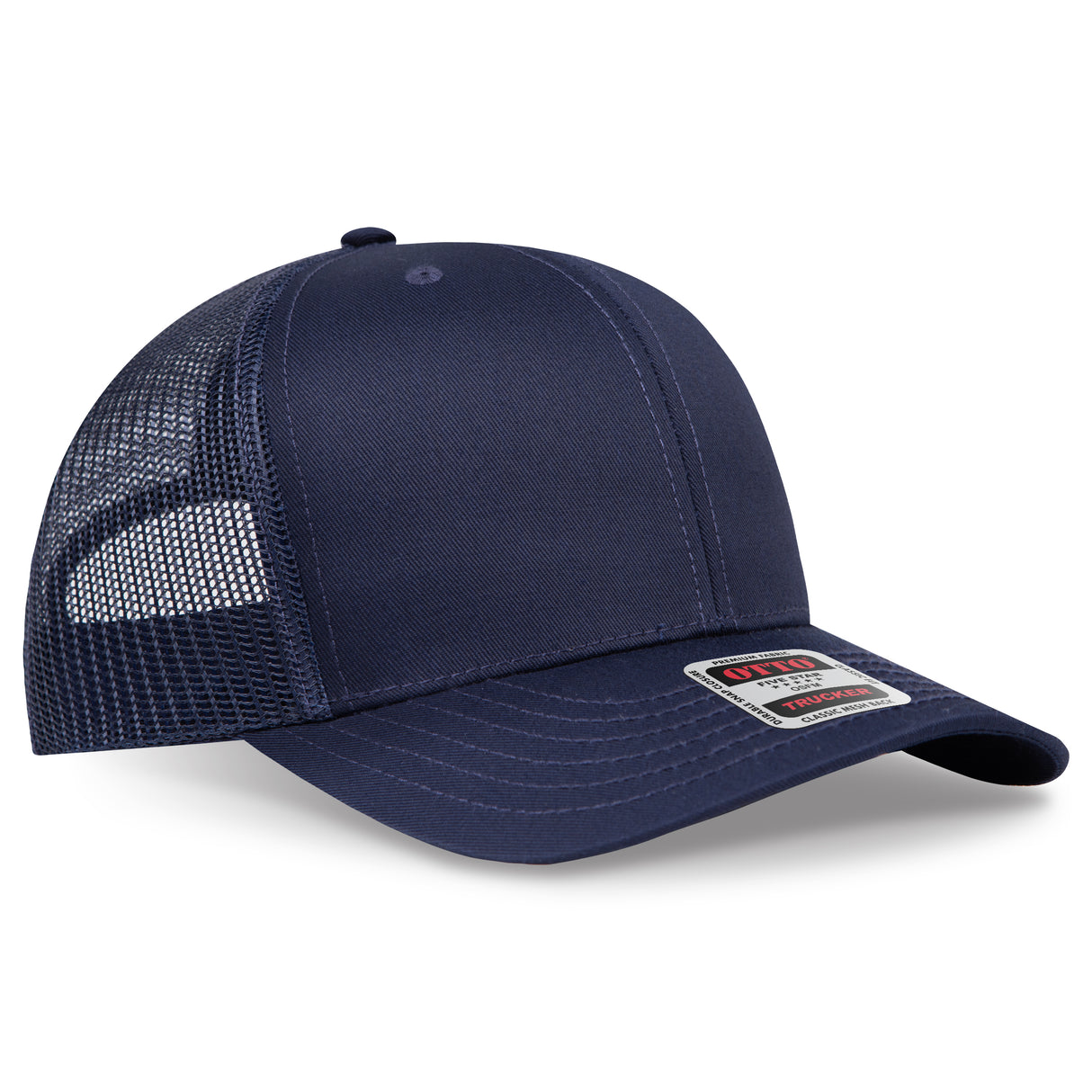 OTTO CAP® 6 Panel Mid Profile Mesh Back Trucker Hat OTTO 112-1
