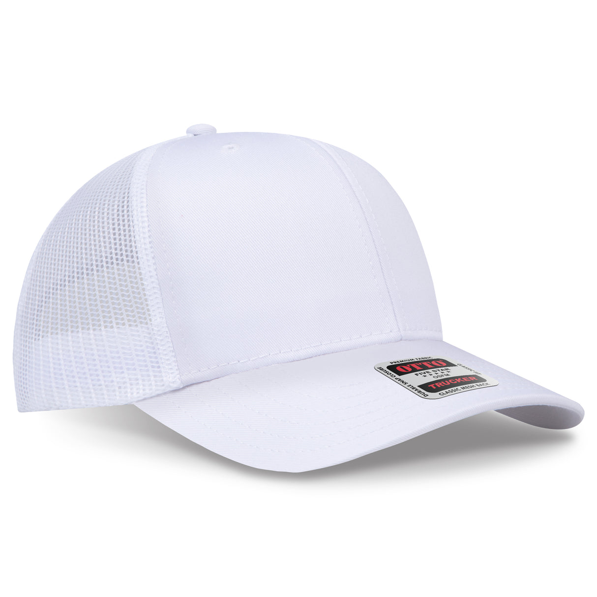 OTTO CAP® 6 Panel Mid Profile Mesh Back Trucker Hat OTTO 112-1