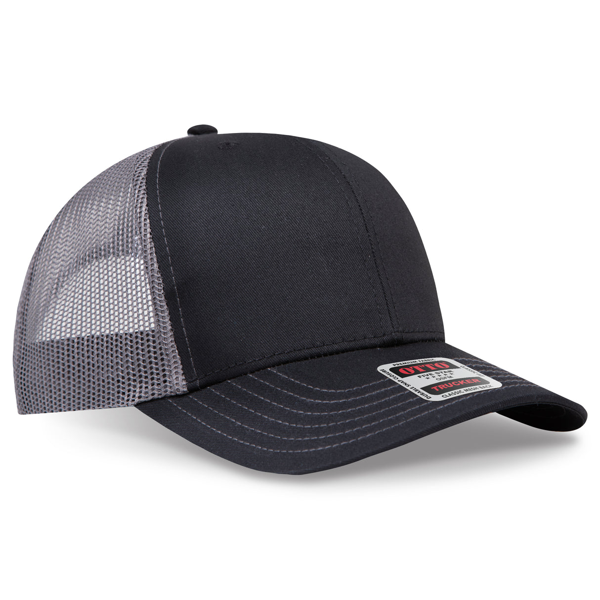 OTTO CAP® 6 Panel Mid Profile Mesh Back Trucker Hat OTTO 112-1