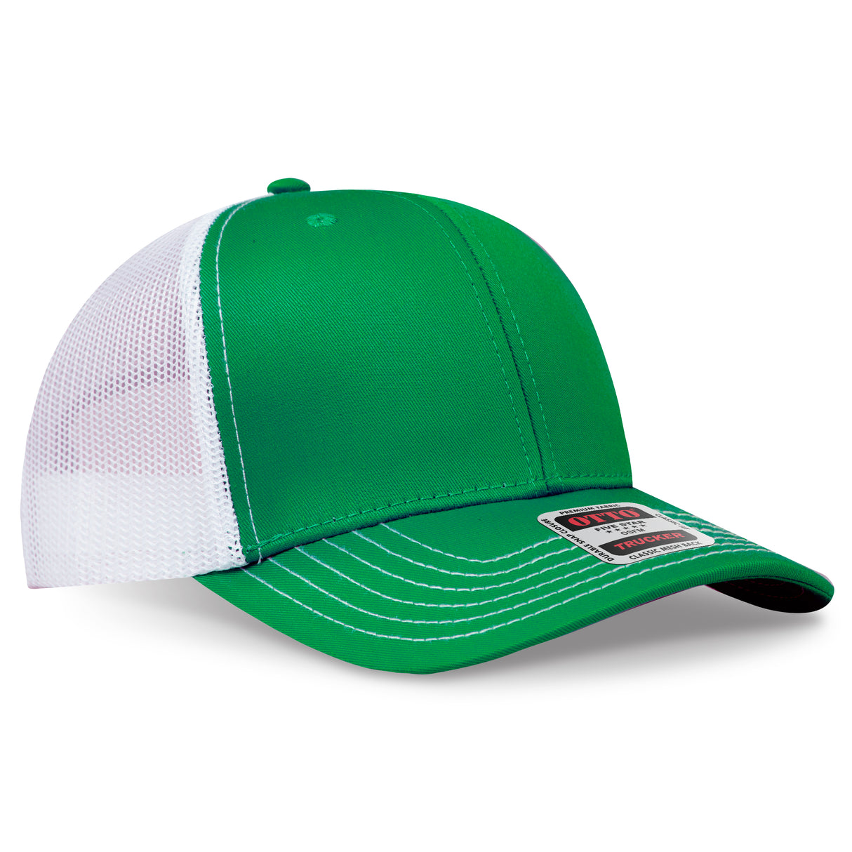OTTO CAP® 6 Panel Mid Profile Mesh Back Trucker Hat OTTO 112-1