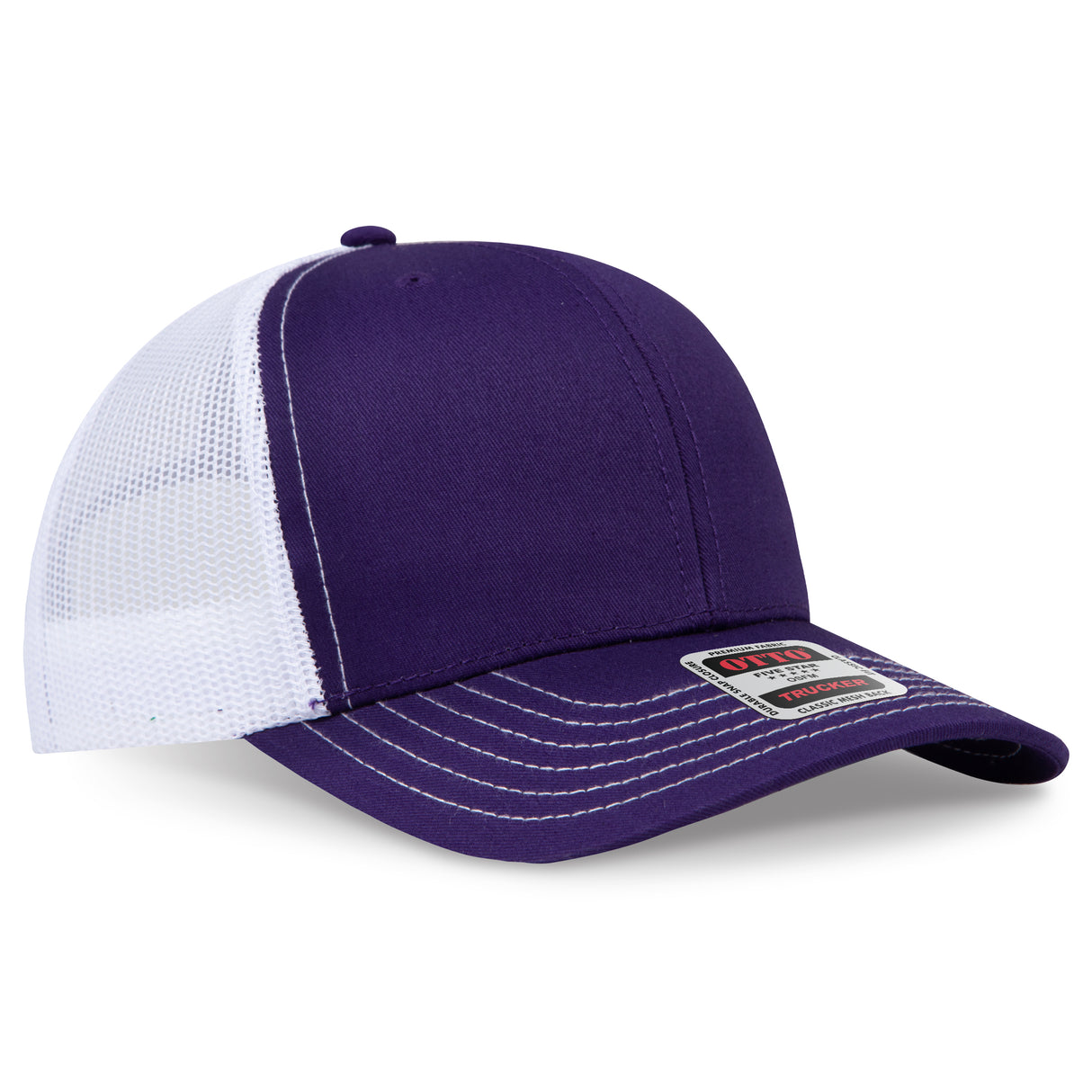 OTTO CAP® 6 Panel Mid Profile Mesh Back Trucker Hat OTTO 112-1