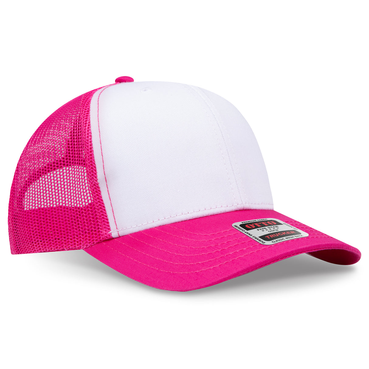 OTTO CAP® 6 Panel Mid Profile Mesh Back Trucker Hat OTTO 112-1