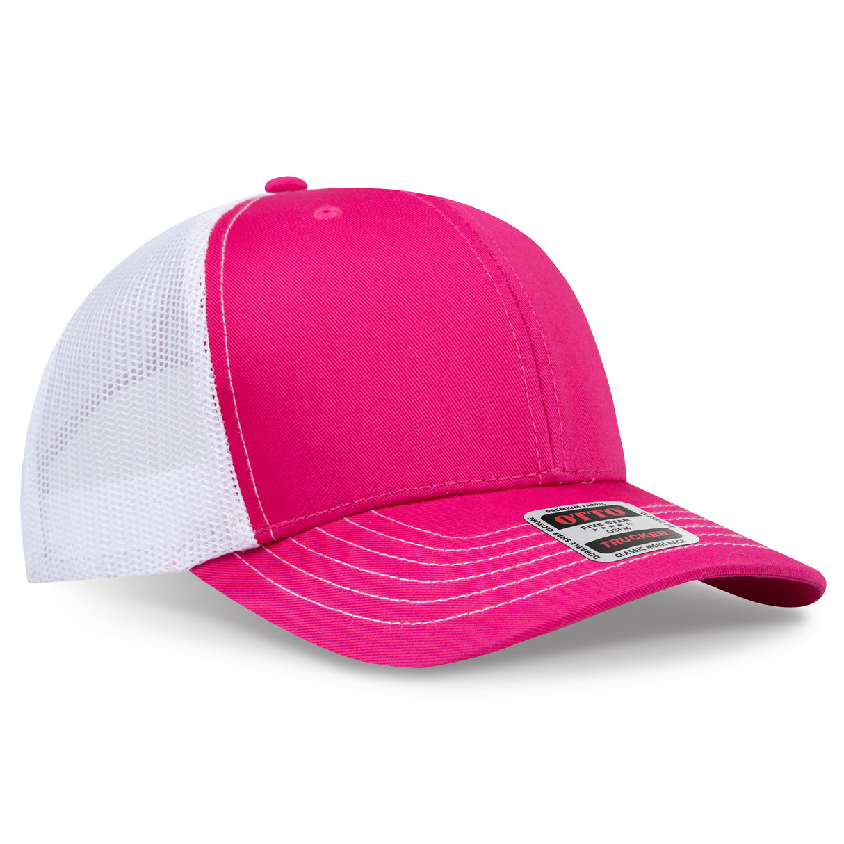 OTTO CAP® 6 Panel Mid Profile Mesh Back Trucker Hat OTTO 112-1