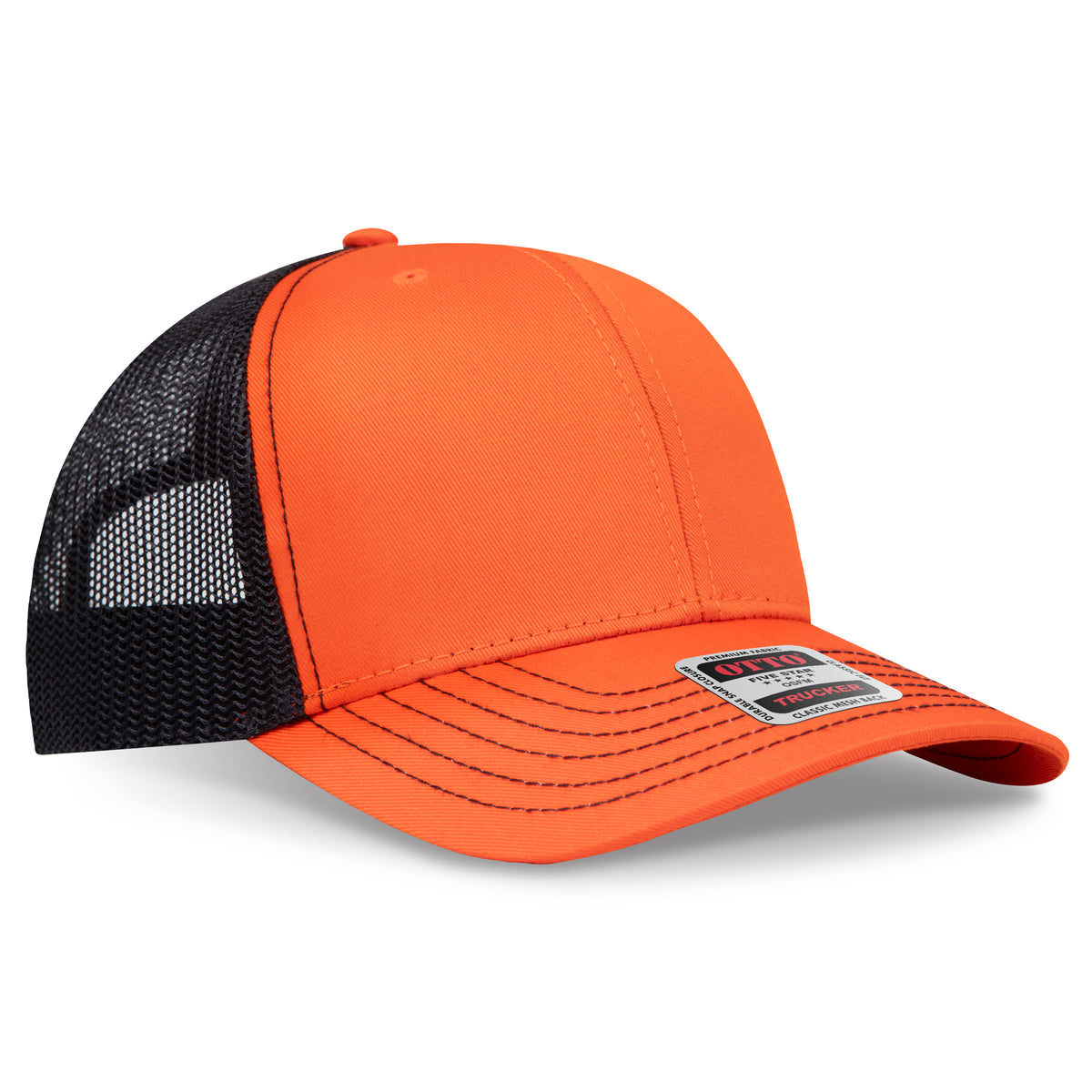 OTTO CAP® 6 Panel Mid Profile Mesh Back Trucker Hat OTTO 112-1