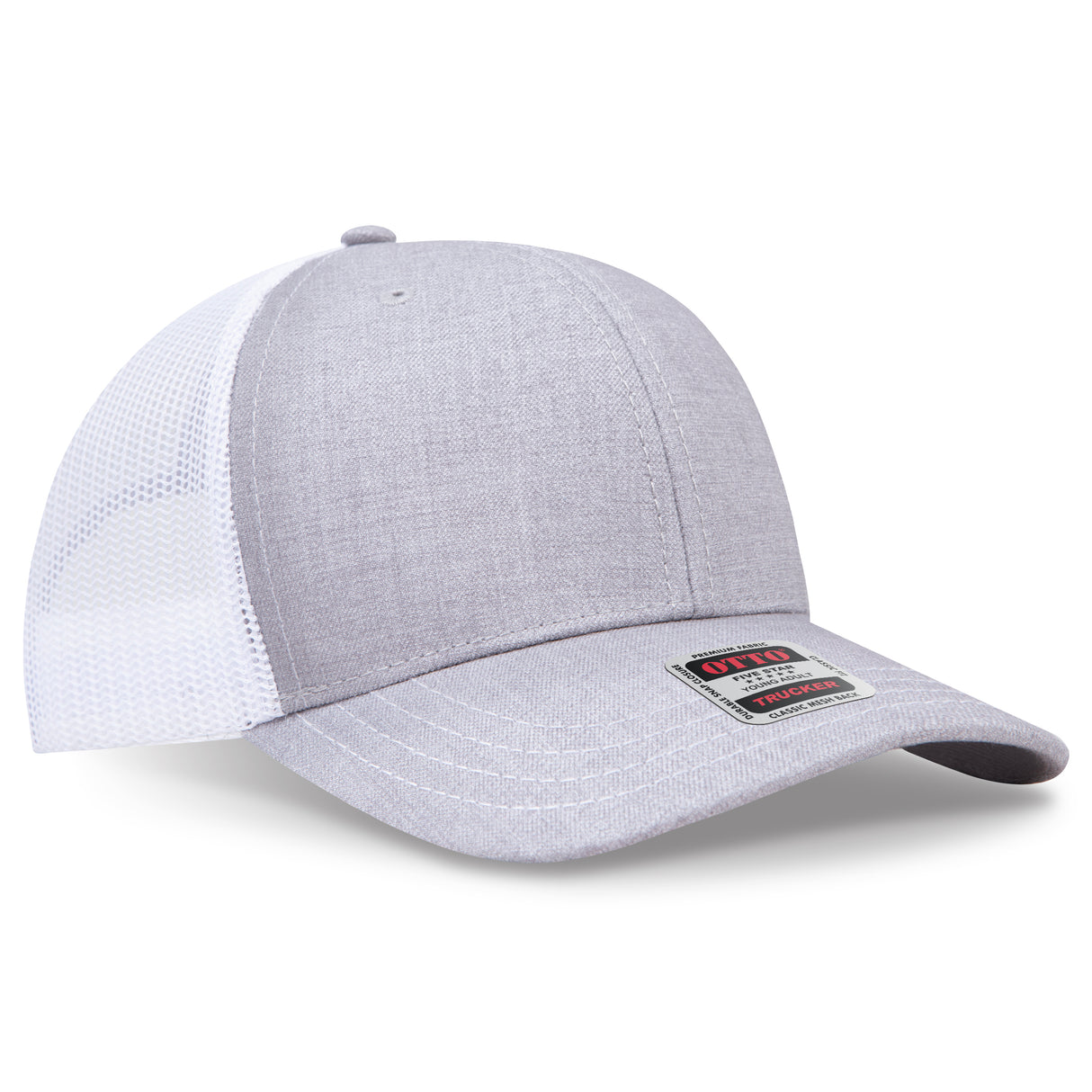 OTTO CAP® 6 Panel Mid Profile Mesh Back Trucker Hat OTTO 112-1