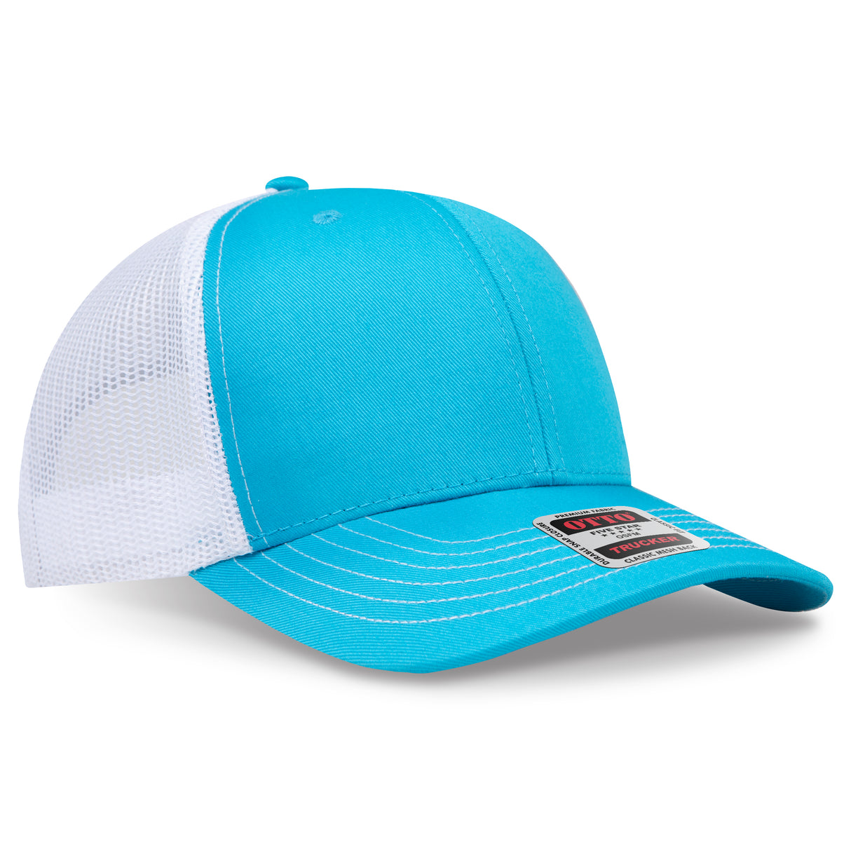 OTTO CAP® 6 Panel Mid Profile Mesh Back Trucker Hat OTTO 112-1