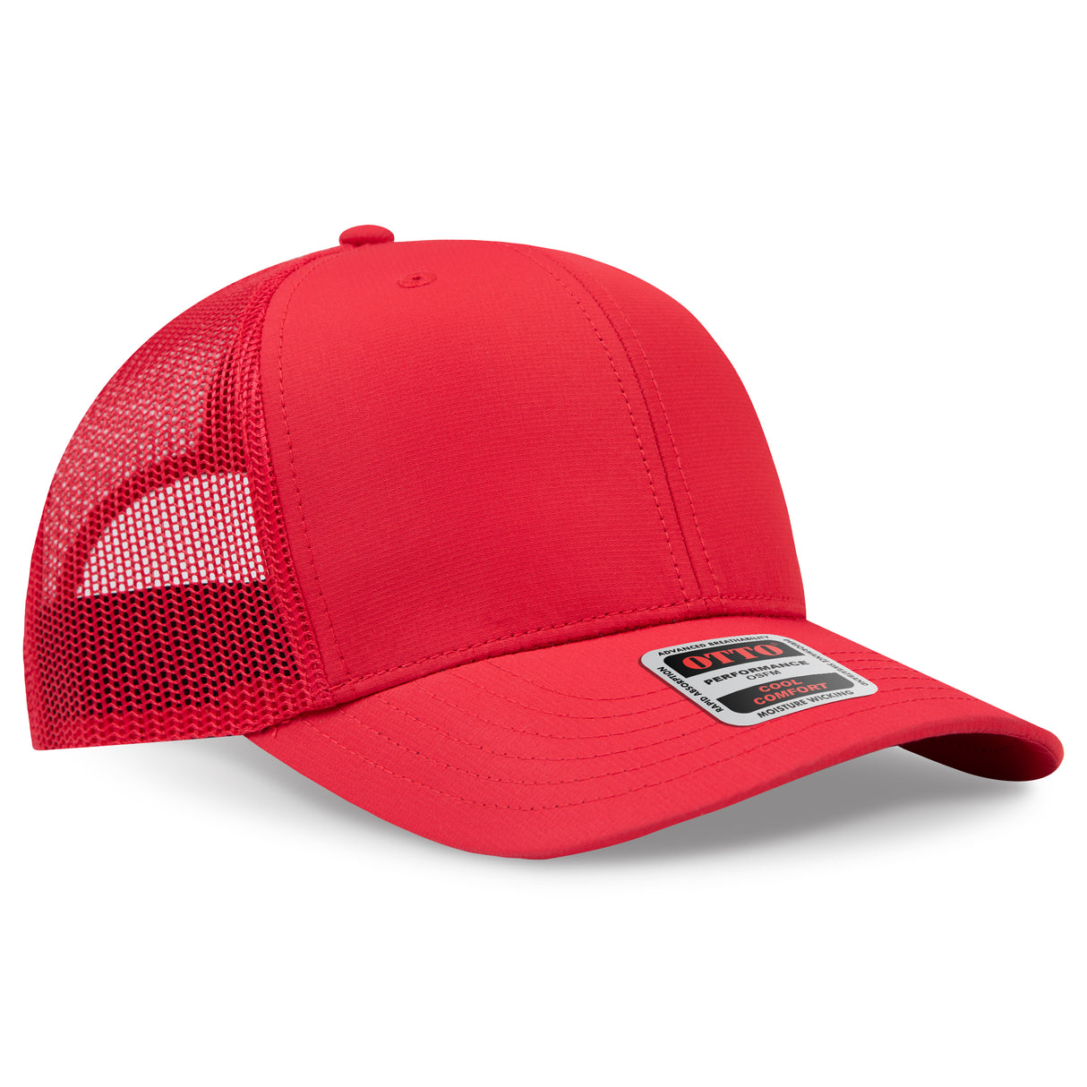 OTTO CAP® 6 Panel Mid Profile Mesh Back Trucker Hat OTTO 112-3