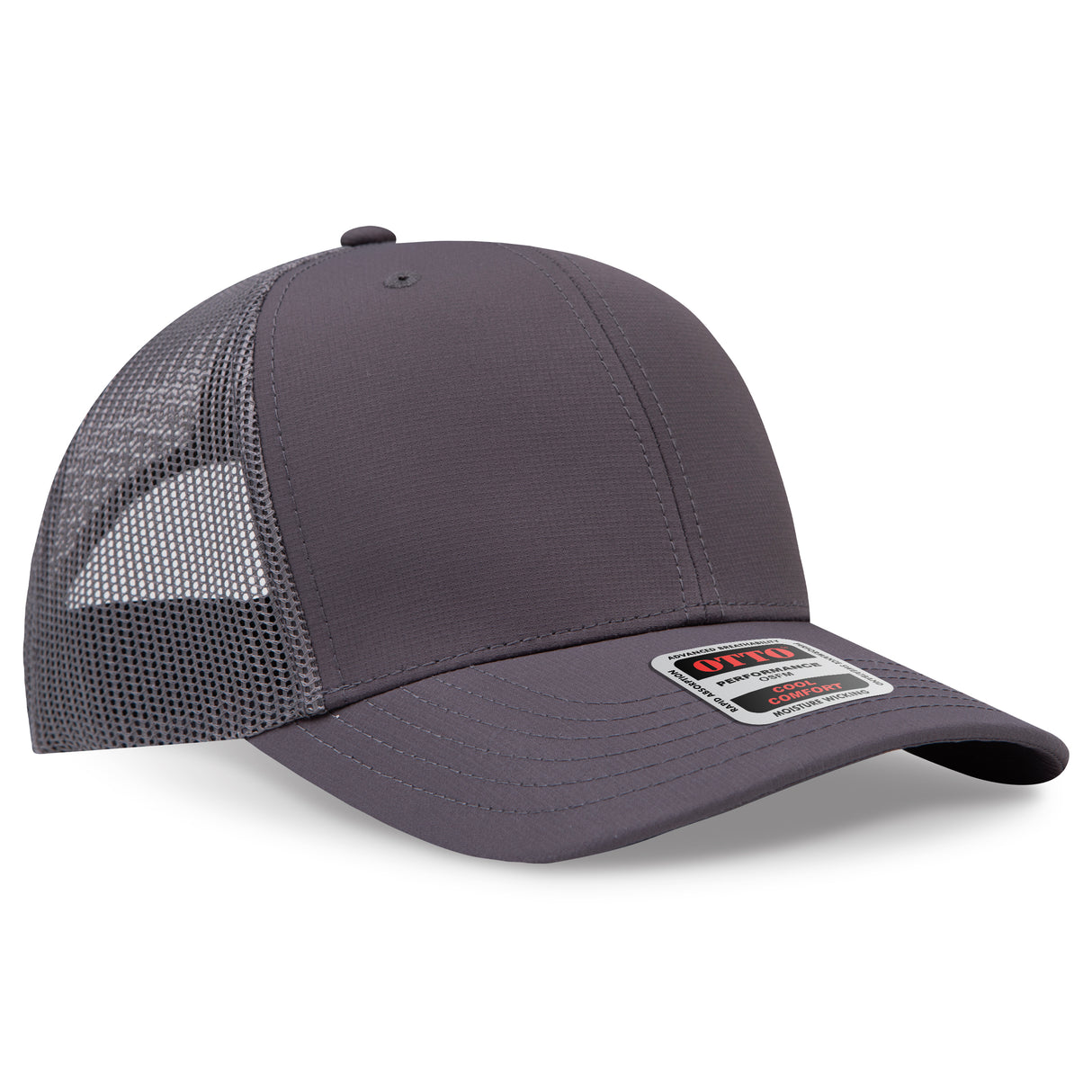 OTTO CAP® 6 Panel Mid Profile Mesh Back Trucker Hat OTTO 112-3